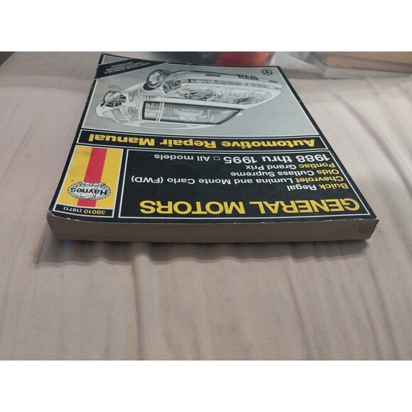 Haynes Repair Manual #38010 Regal/Lumina/Monte Carlo/Cutlass Supreme/ Grand Prix - Picture 6 of 7